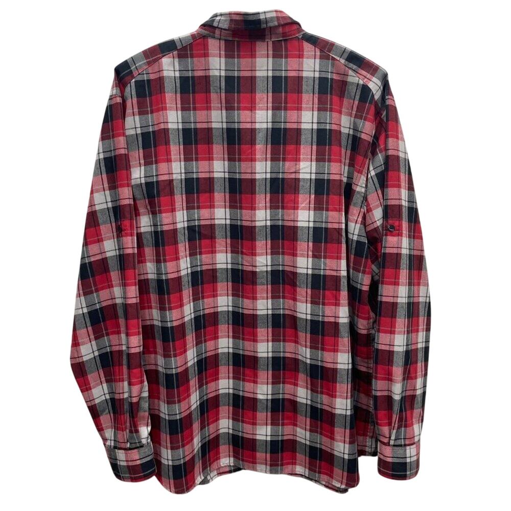 Columbia Omni-Wick Red Plaid Long Sleeve Shirt Men’s Size XL - Picture 10 of 12